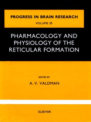 cover image of Pharmacology and physiology of thereticular Formation